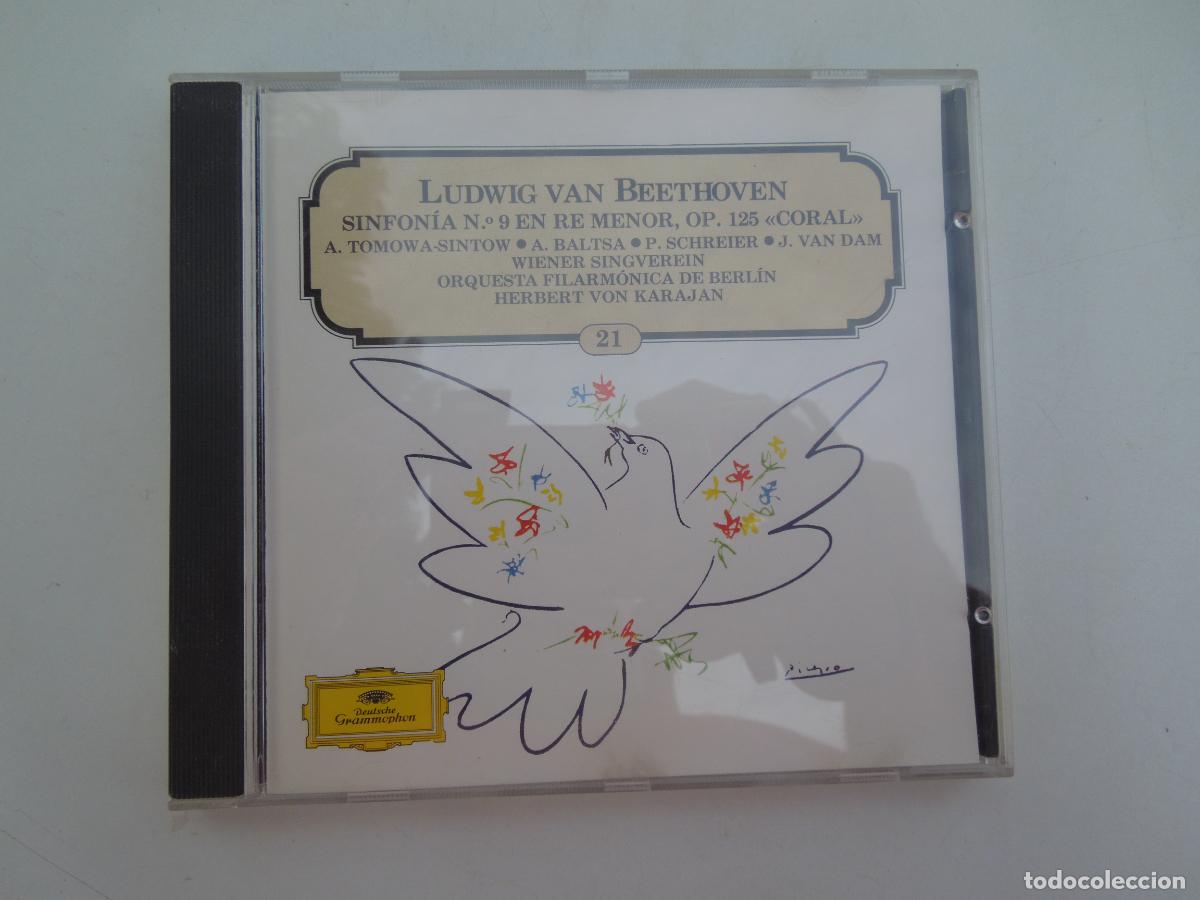 CDs de m&uacute;sica: BEETHOVEN - SINFONIA N&ordm; 9 EN RE MENOR - OP 125 CORAL -HERBERT VON KARAJAN - CD -1977