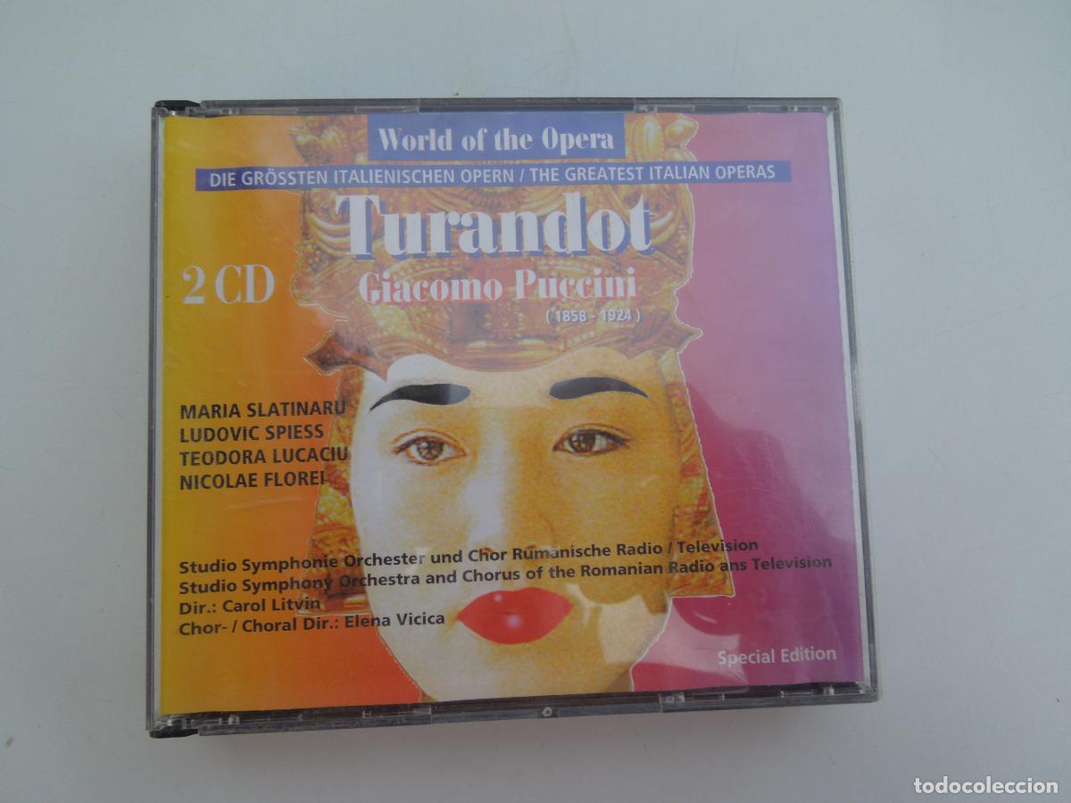 CDs de m&uacute;sica: PUCCINI - TURANDOT -CAROL LITVIN - ELENA VICICA - DOBLE CD + LIBRETO- SPECIAL EDITION -1996