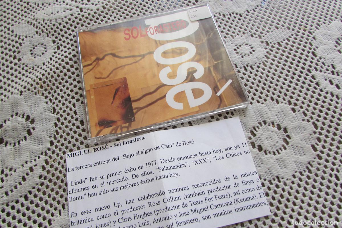 CDs de m&uacute;sica: Miguel Bos&eacute; &ndash; Sol Forastero. CD, Single CADENA 100 - Foto 1