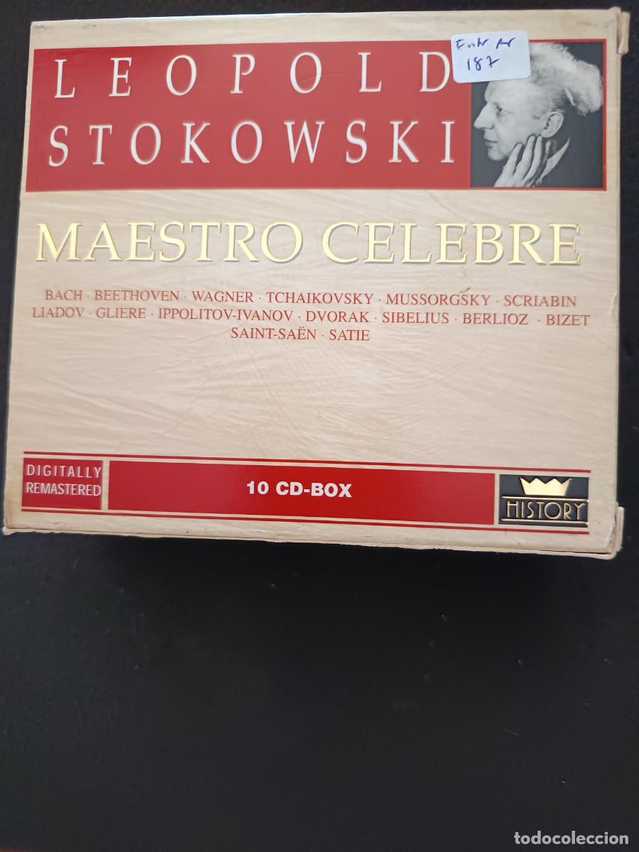 CDs de m&uacute;sica: 10 C D-BOX. LEOPOLD STOKOWSKI. MAESTRO C&Eacute;LEBRE.