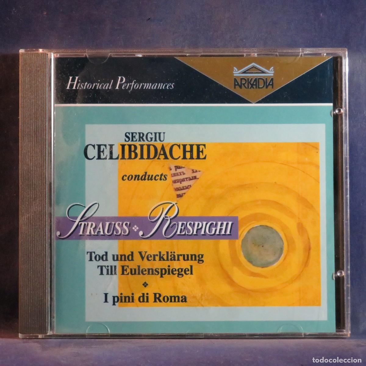 CDs de m&uacute;sica: CELIBIDACHE CONDUCTS STRAUSS: TOD UND VERKLARUNG, TILL EULENSPIEGEL & RESPIGHI: I PINA DI ROMA - CD