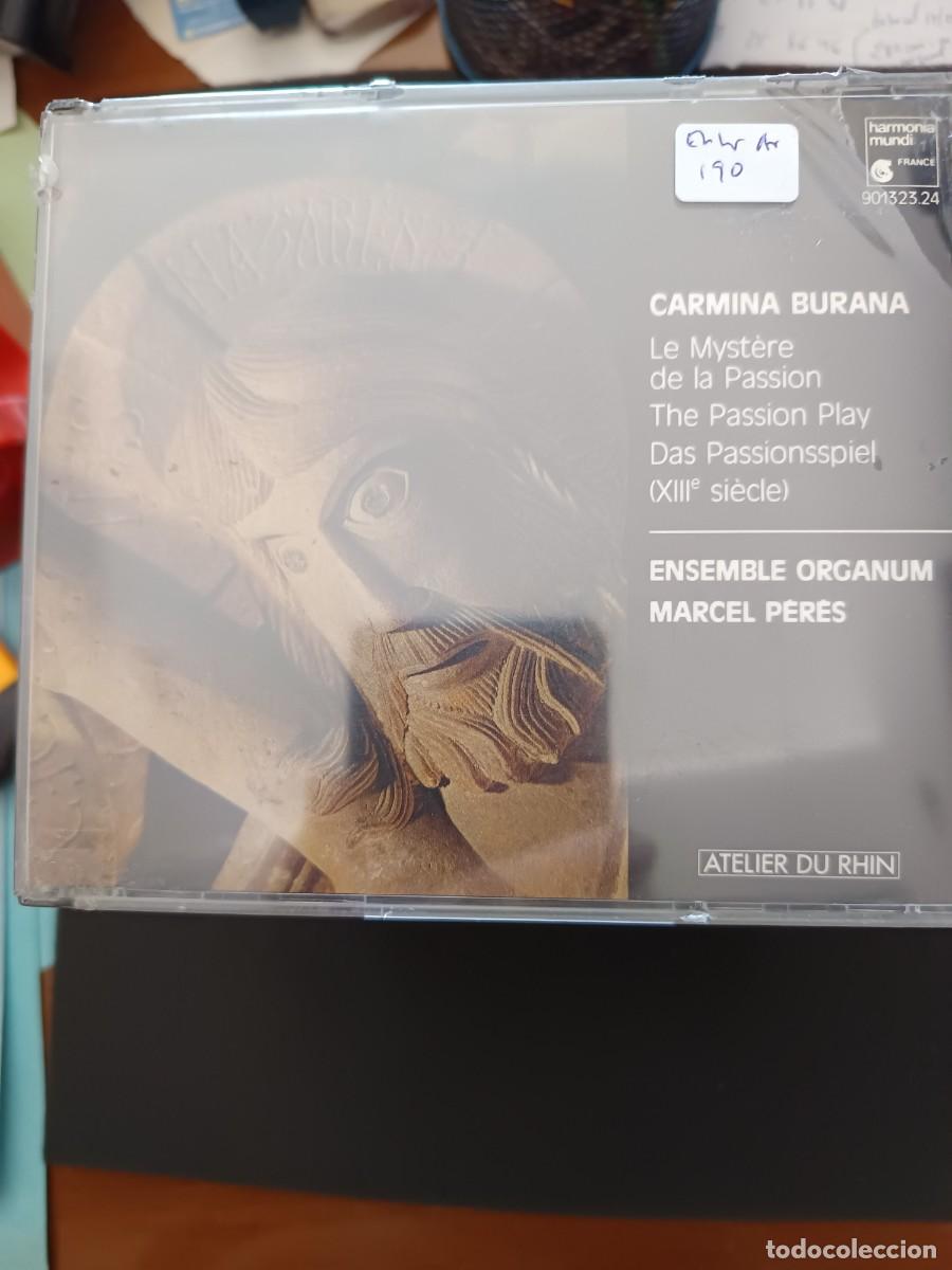CDs de m&uacute;sica: CAJA 2 CD. CARMINA BURANA / LE MYST&Egrave;RE DE LA PASSION (XIII SI&Eacute;CLE). ENSEMBLE ORGANUM. MARCEL P&Eacute;R&Eacute;S