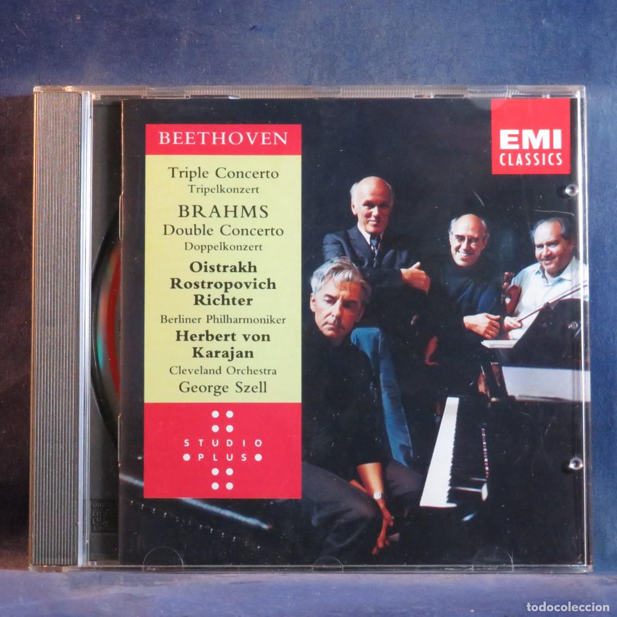 CDs de m&uacute;sica: DAVID OISTRACH / LUDWIG VAN BEETHOVEN / JOHANNES BRAHMS &ndash; TRIPLE CONCERTO / DOUBLE CONCERTO - CD