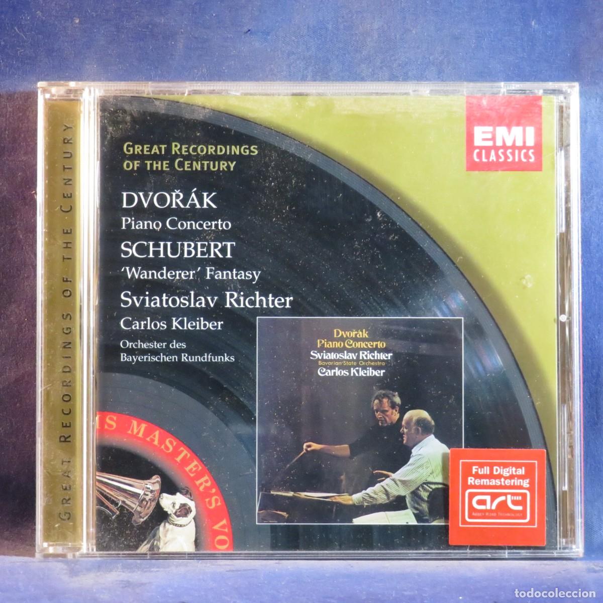 CDs de m&uacute;sica: DVOŘ&Aacute;K / SCHUBERT - SVIATOSLAV RICHTER, CARLOS KLEIBER &ndash; PIANO CONCERTO / 'WANDERER' FANTASY - CD