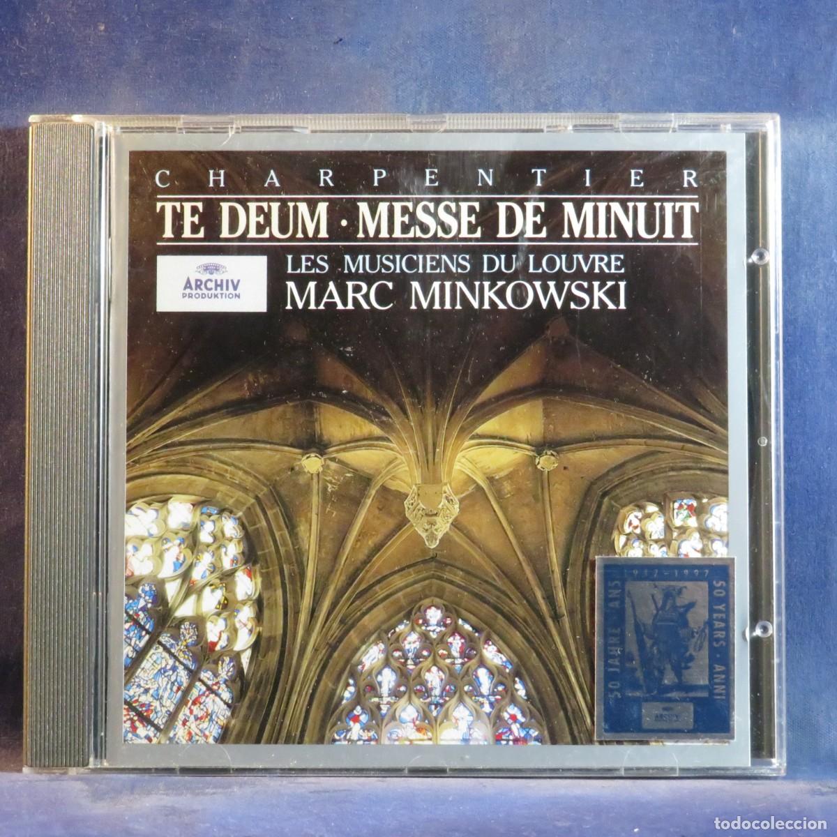CDs de m&uacute;sica: CHARPENTIER - LES MUSICIENS DU LOUVRE &bull; MARC MINKOWSKI &ndash; TE DEUM &bull; MESSE DE MINUIT - CD