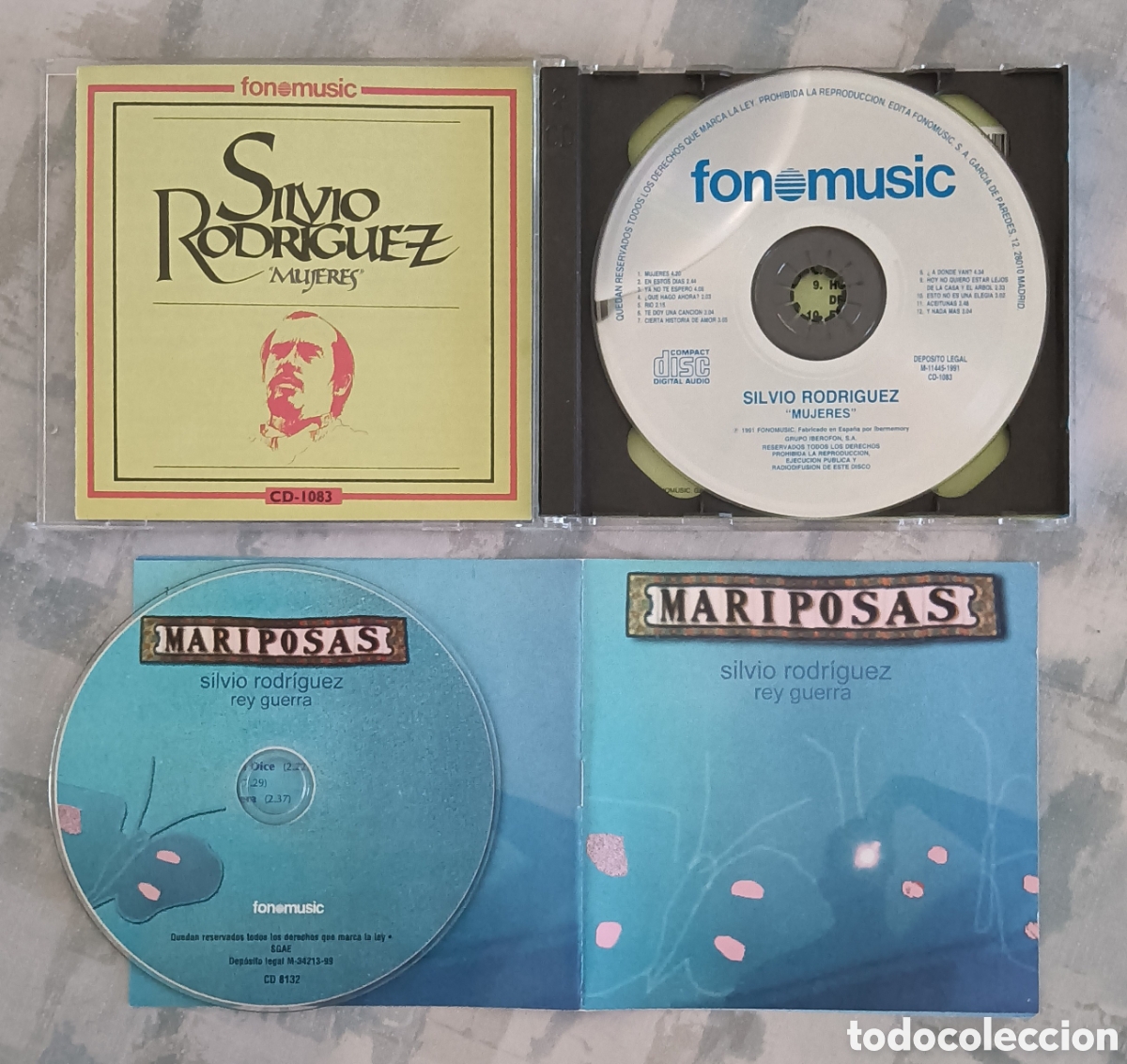 CDs de m&uacute;sica: Silvio Rodr&iacute;guez - Mujeres y Mariposas