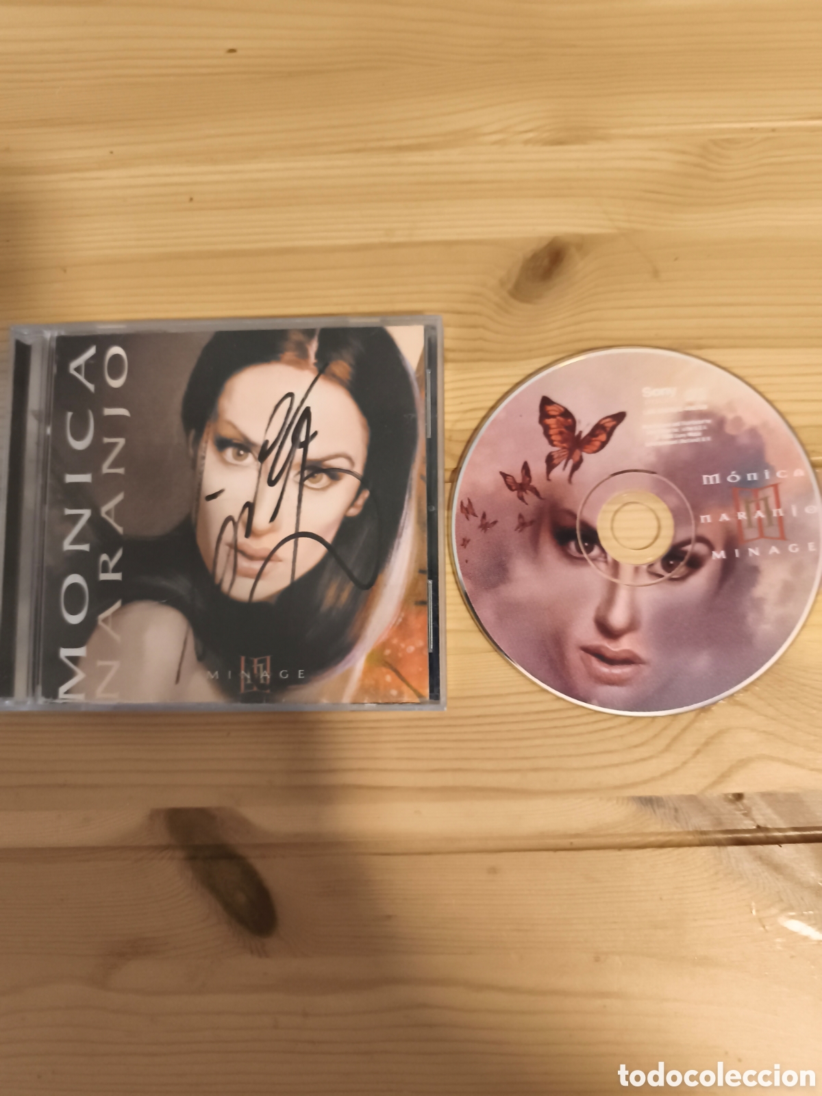 CDs de Musique: Antiguo CD de M&oacute;nica Naranjo, Minage firmado