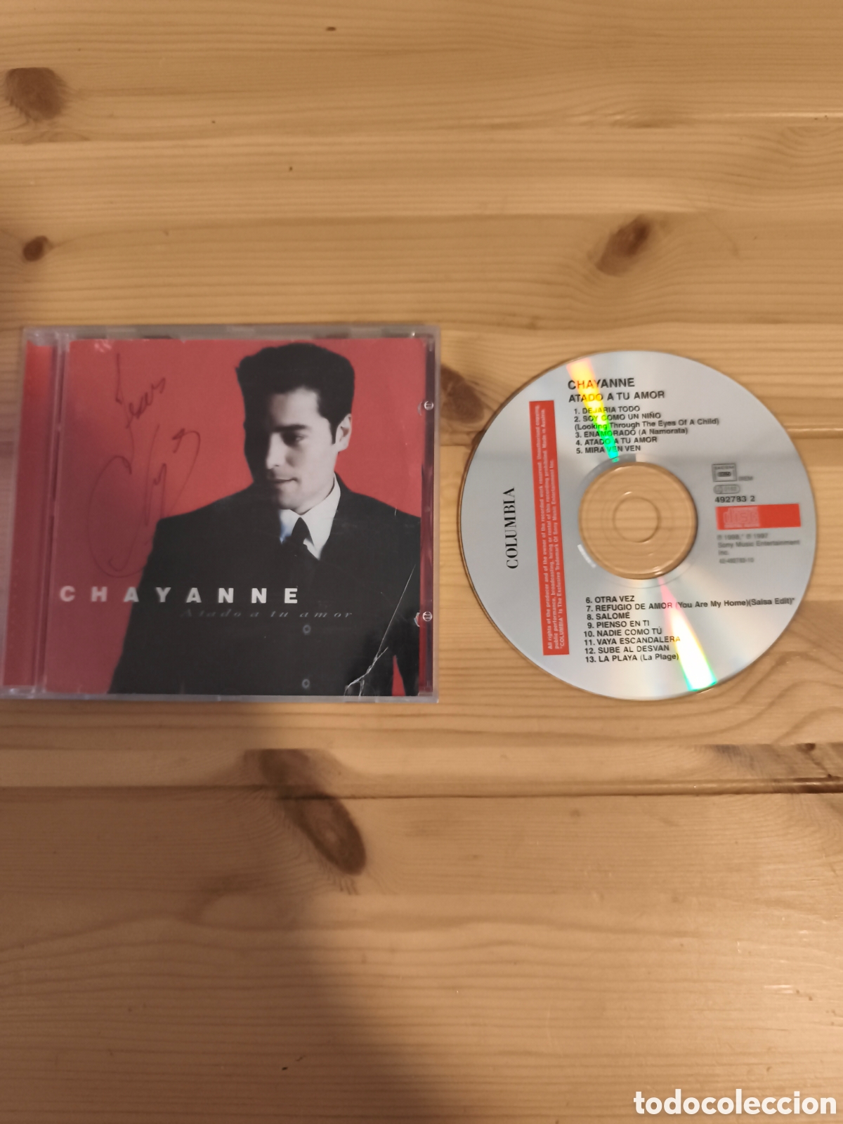 CDs de Musique: Antiguo CD de Chayanne atado a tu amor firmado