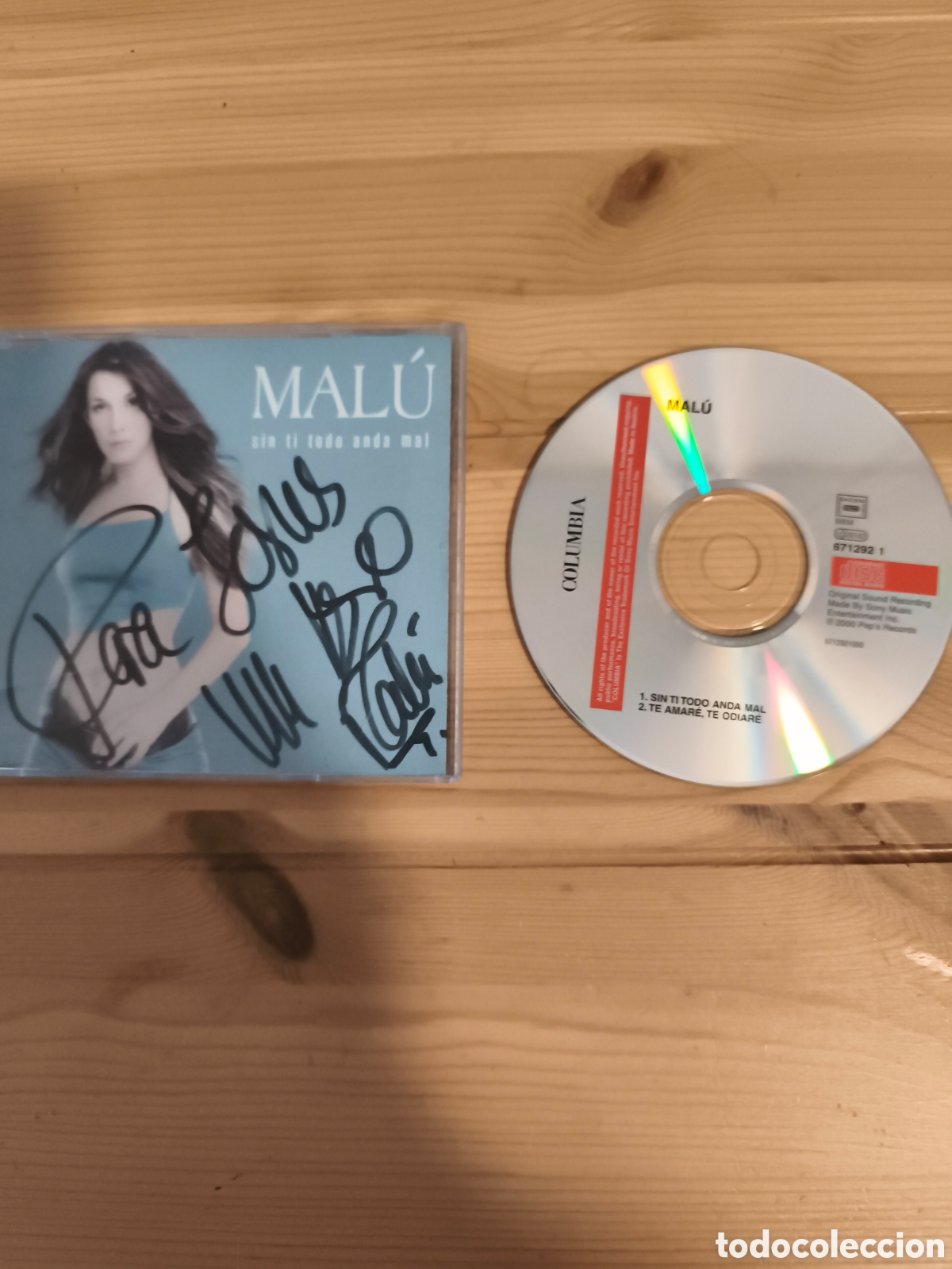 CDs de Musique: Antiguo CD de Mal&uacute;, Sinti todo anda mal firmado