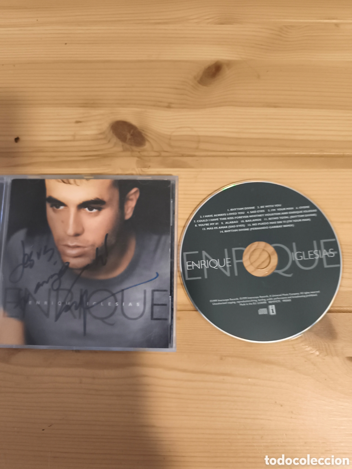 CDs de m&uacute;sica: Antiguo CD de Enrique Iglesias Firmado