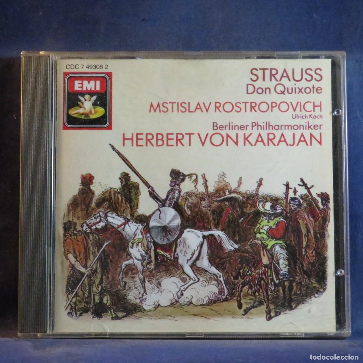 CDs de m&uacute;sica: STRAUSS / ROSTROPOVICH, KARAJAN, BERLIN PHILHARMONIC, ULRICH KOCH &ndash; DON QUIXOTE - LP