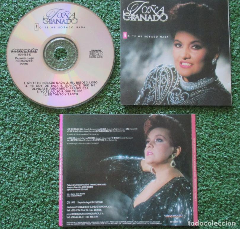 CDs de m&uacute;sica: TO&Ntilde;A GRANADO ** No te he robado nada ** CD 1992 VENEZUELA