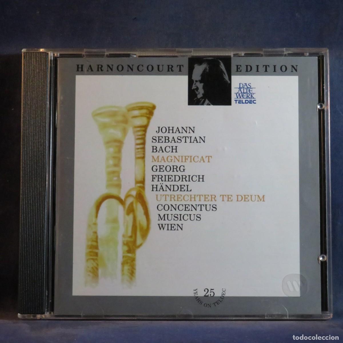 CDs de m&uacute;sica: BACH / HANDEL - CONCENTUS MUSICUS WIEN, NIKOLAUS HARNONCOURT &ndash; MAGNIFICAT, UTRECHT TE DEUM - CD