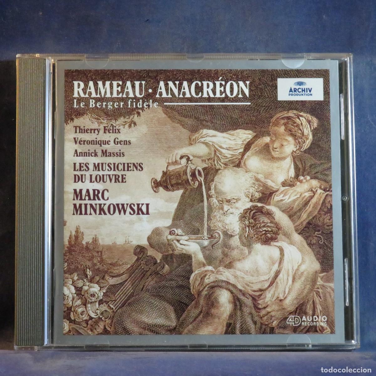 CDs de m&uacute;sica: RAMEAU - THIERRY F&Eacute;LIX, V&Eacute;RONIQUE GENS, ANNICK MASSIS &ndash; ANACR&Eacute;ON &bull; LE BERGER FID&Egrave;LE - CD