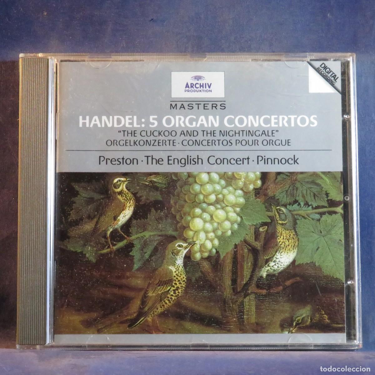 CDs de m&uacute;sica: HANDEL &ndash; 5 ORGAN CONCERTOS &rdquo;THE CUCKOO AND THE NIGHTINGALE&rdquo; - CD