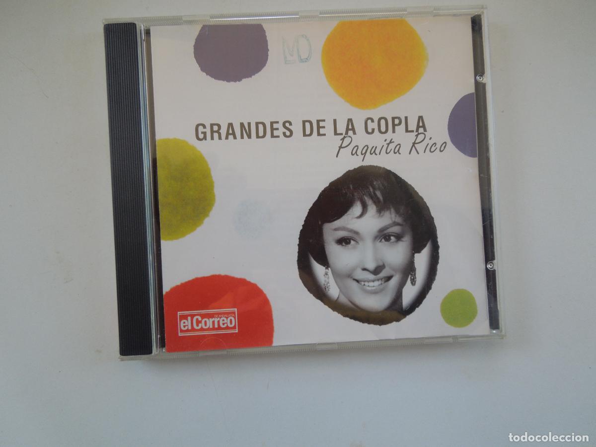CDs de m&uacute;sica: PAQUITA RICO , GRANDES DE LA COPLA - CD FONOTRON 2002 EL CORREO