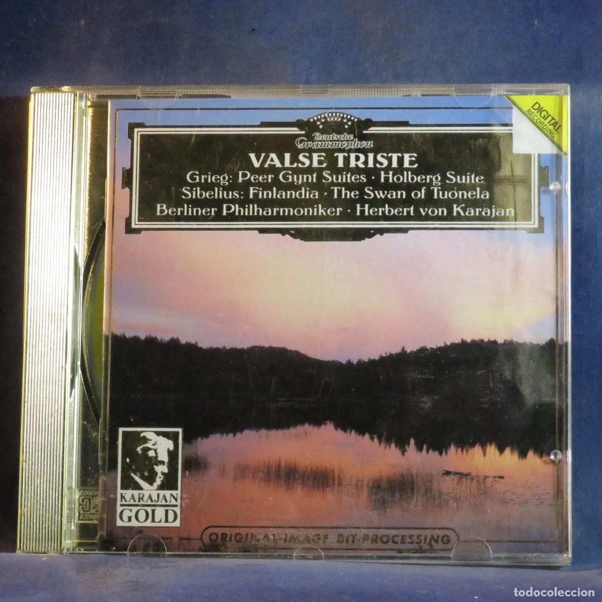 CDs de m&uacute;sica: GRIEG, SIBELIUS, BERLINER PHILHARMONIKER, HERBERT VON KARAJAN &ndash; VALSE TRISTE - CD