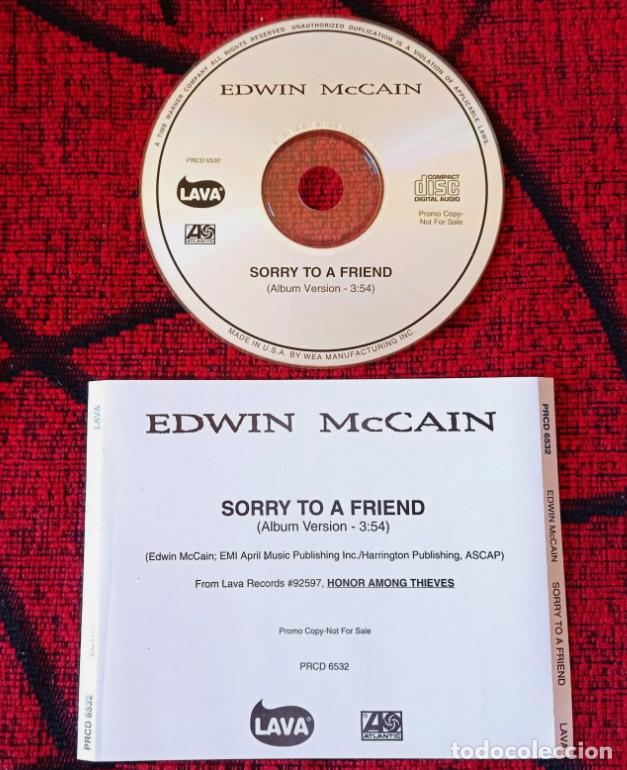CDs de m&uacute;sica: EDWIN McCAIN ** Sorry To A Friend ** CD SINGLE PROMOCIONAL 1995 USA