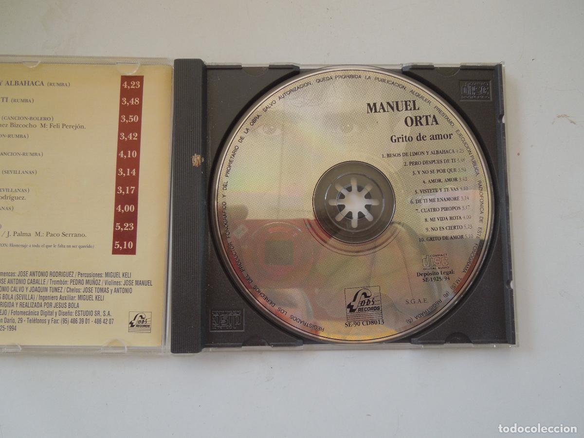 CDs de m&uacute;sica: MANUEL ORTA - GRITO DE AMOR - CD 1994-DDD - Foto 2