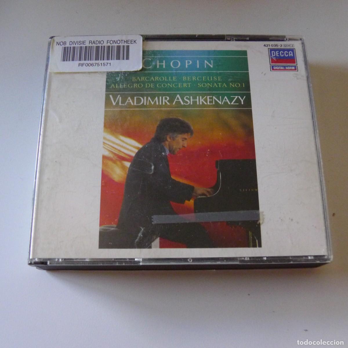 CDs de m&uacute;sica: Chopin, Vladimir Ashkenazy &ndash; Barcarolle Berceuse Allegro De Concert Sonata No. 1 2CD BOX SET