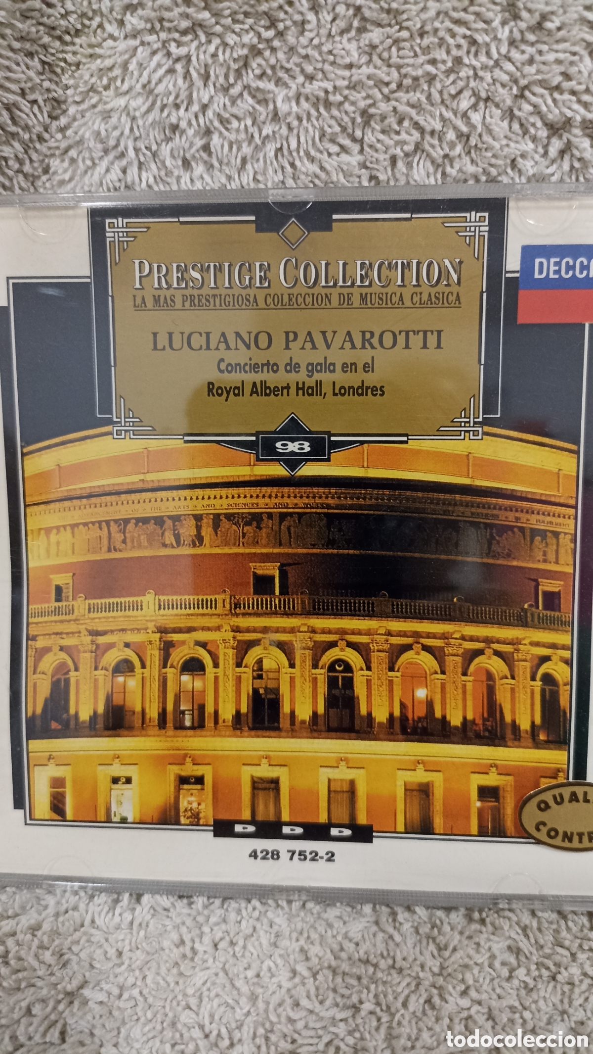 CDs de m&uacute;sica: MINT!Luciano Pavarotti, &rdquo;Concierto de Gala en el Royal Albert Hall&rdquo;, de la colecci&oacute;n Prestige de Dec