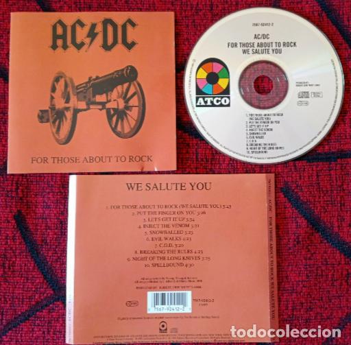 CDs de m&uacute;sica: AC / DC ** For Those About To Rock (We Salute You) ** CD REEDICION ALEMANIA 1994