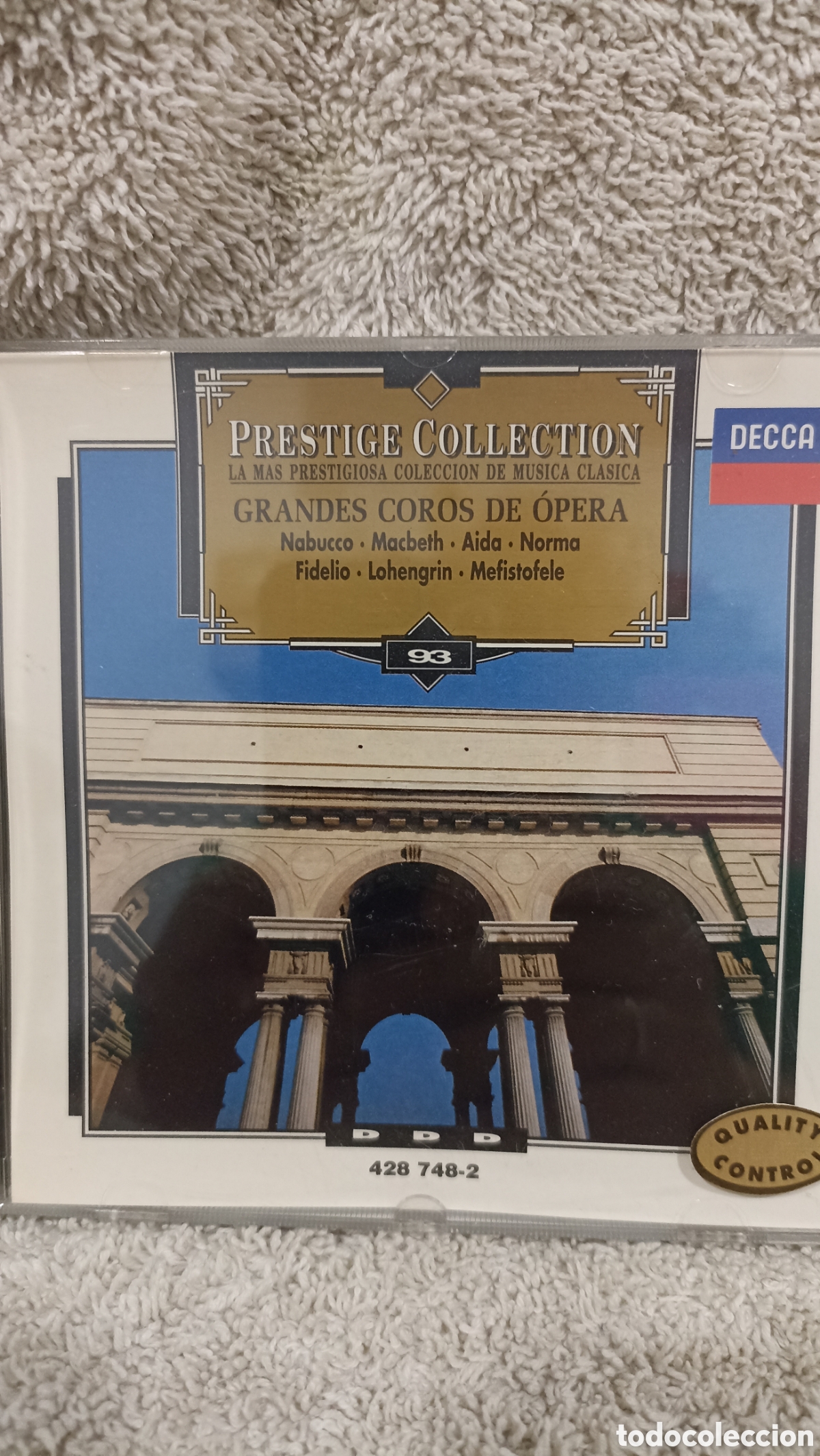 CDs de m&uacute;sica: MINT!!&rdquo;Grandes Coros de &Oacute;pera&rdquo;Nabucco,Aida