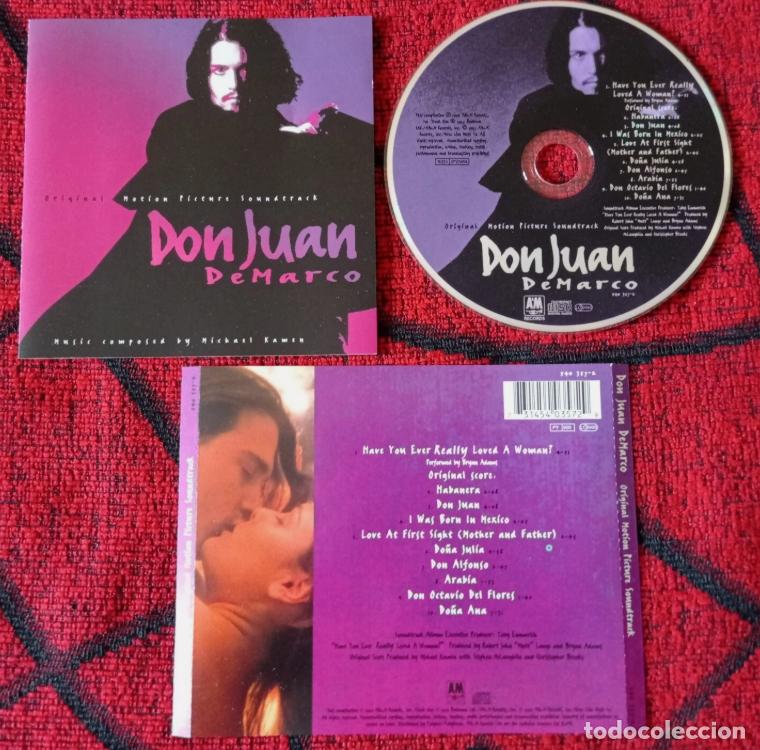 CDs de m&uacute;sica: DON JUAN DEMARCO ** BANDA SONORA ** CD ORIGINAL 1995 USA BRYAN ADAMS