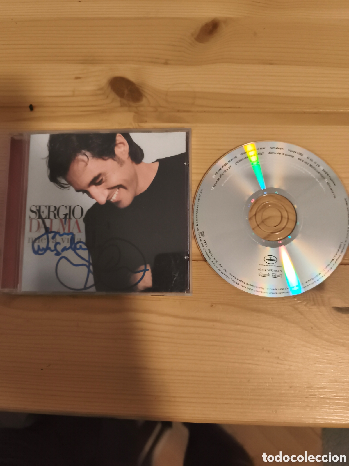 CD de M&uacute;sica: Antiguo CD de Sergio Dalma Nueva Vida firmado