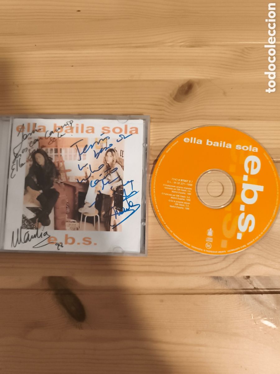 CD de M&uacute;sica: Antiguo CD de Ella baila sola , e.b.s firmado
