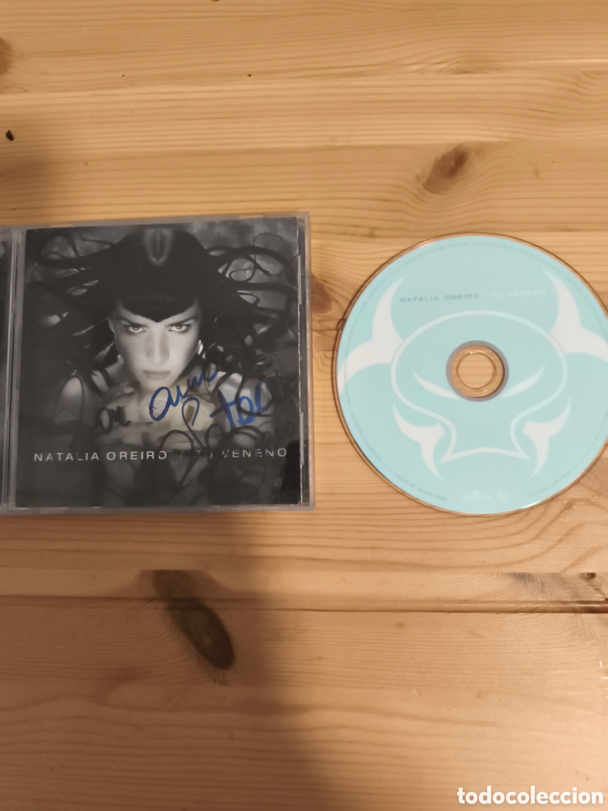 CDs de m&uacute;sica: Antiguo CD de Natalia Oreiro, T&uacute; veneno firmado