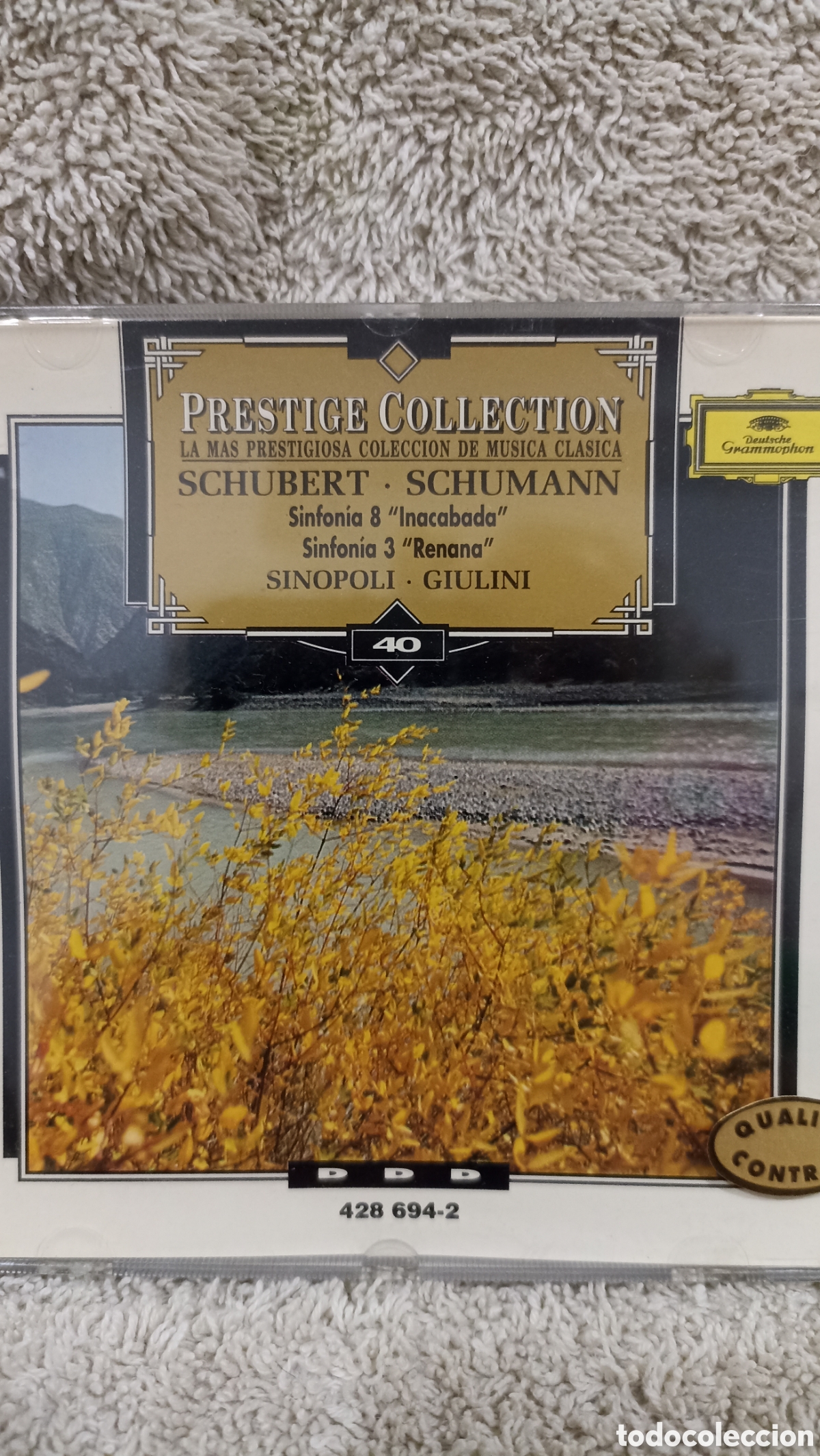 CDs de m&uacute;sica: MINT!!!Sinfon&iacute;a n.&ordm; 8 &rdquo;Inacabada&rdquo; de Schubert y la Sinfon&iacute;a n.&ordm; 3 &rdquo;Renana&rdquo; de Schumann.