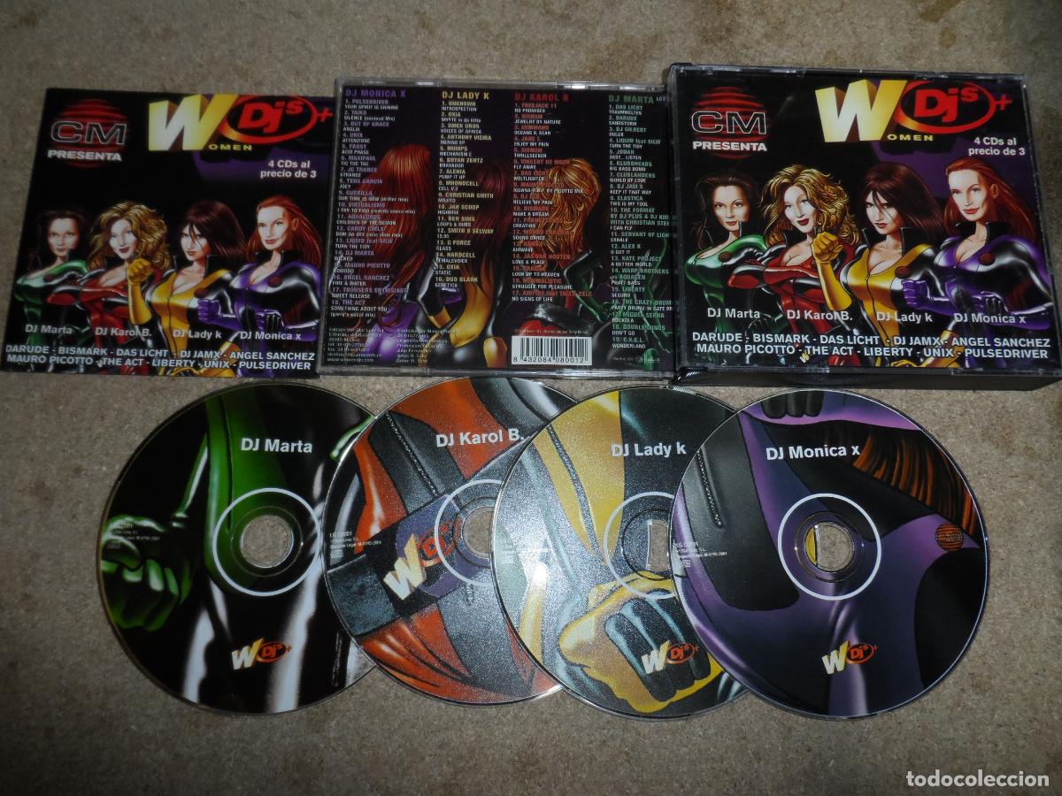 CDs de m&uacute;sica: WOMEN DJS - DJ MARTA, KAROL B., LADY K, MONICA X (4 CDS)