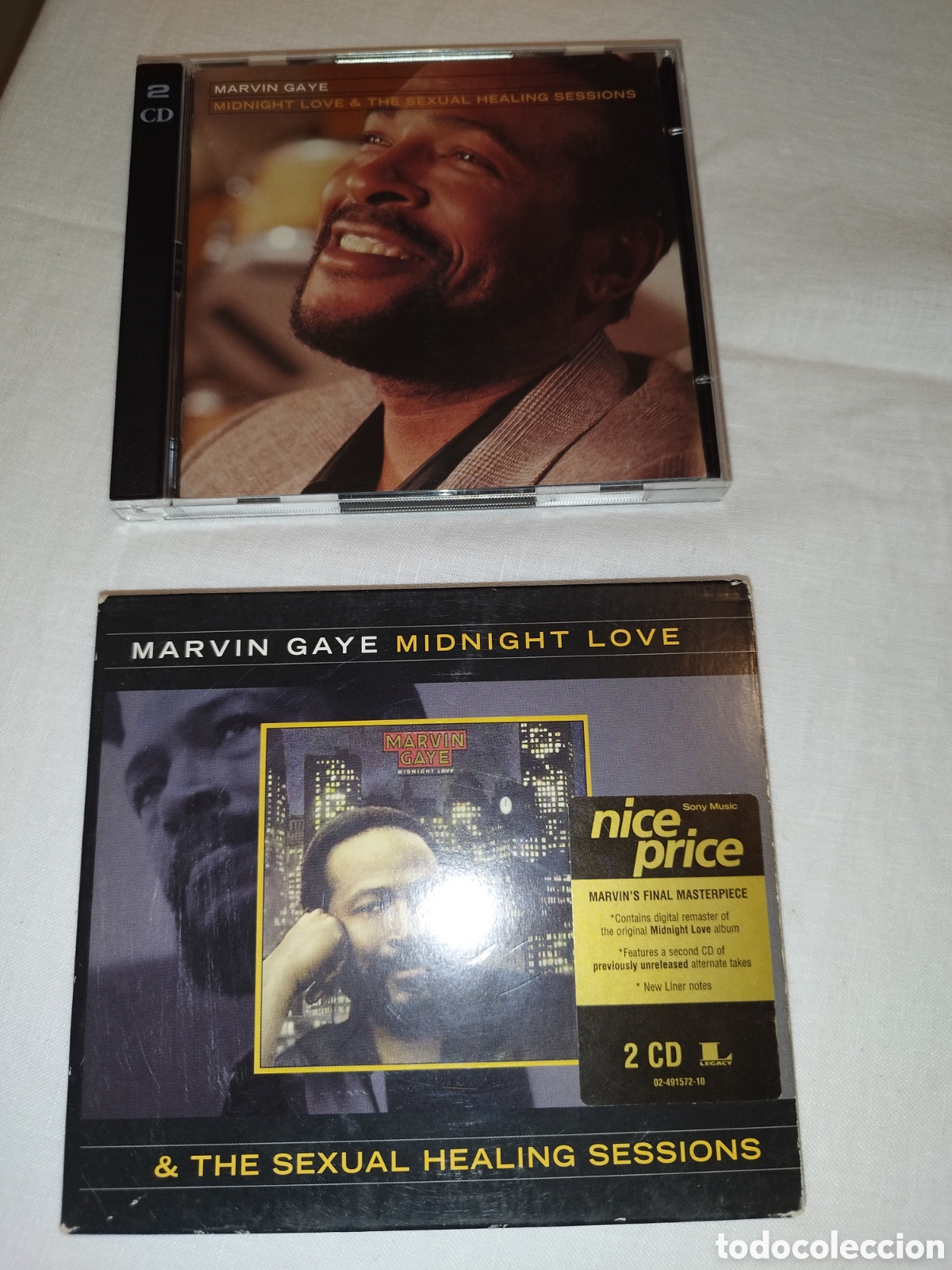 CDs de m&uacute;sica: CD. MARVIN GAYE: MIDNIGHT LOVE & THE SEXUAL HEALING SESSIONS (2CD). SONY, 1998.