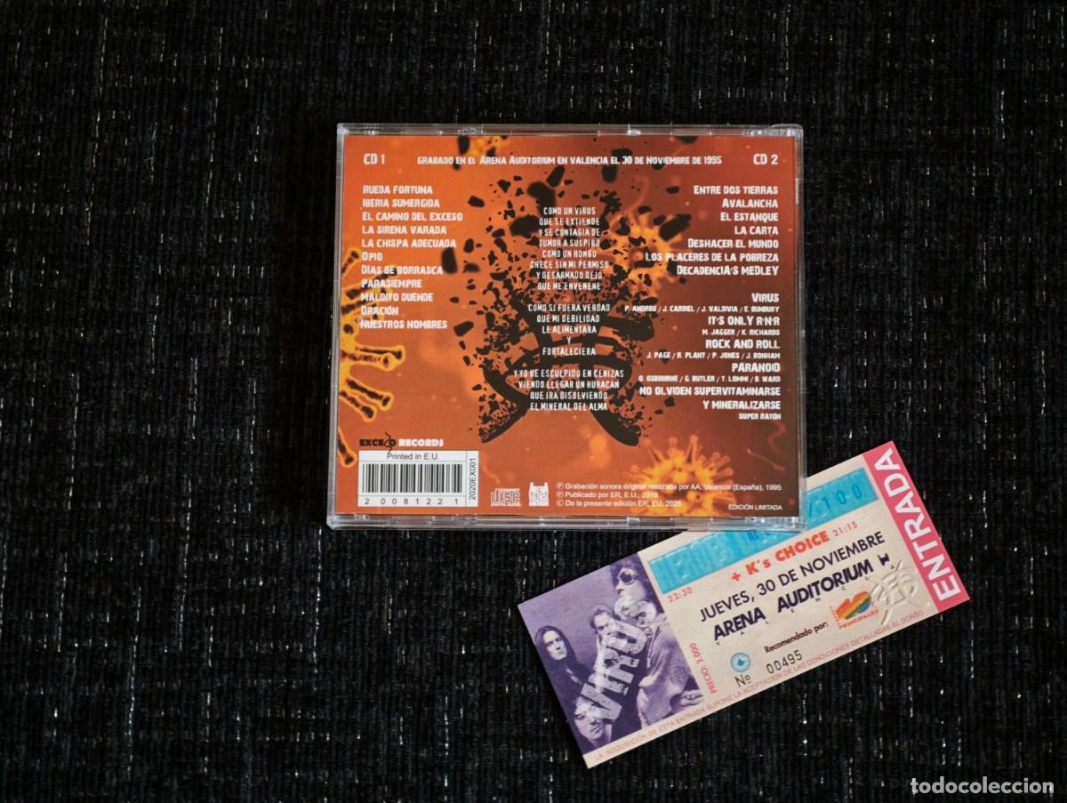 CDs de m&uacute;sica: Doble CD H&eacute;roes del Silencio - Virus - Foto 2