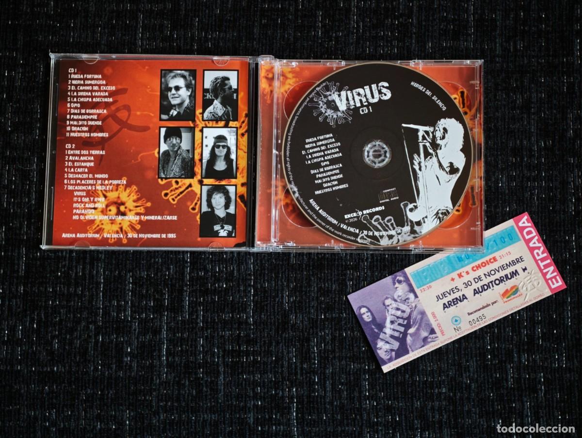 CDs de m&uacute;sica: Doble CD H&eacute;roes del Silencio - Virus - Foto 3