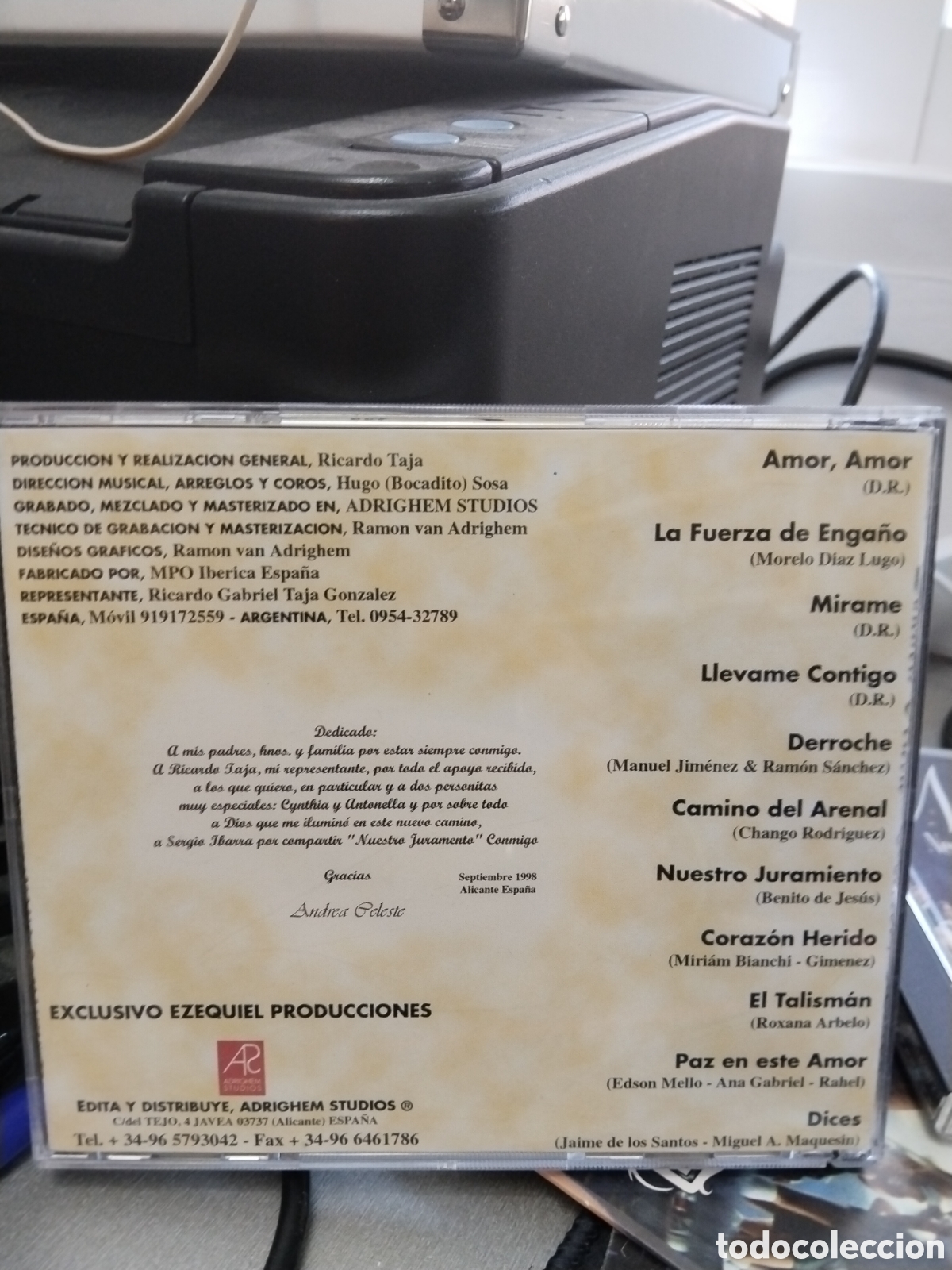 CDs de m&uacute;sica: Andrea celeste amor amor - Foto 2