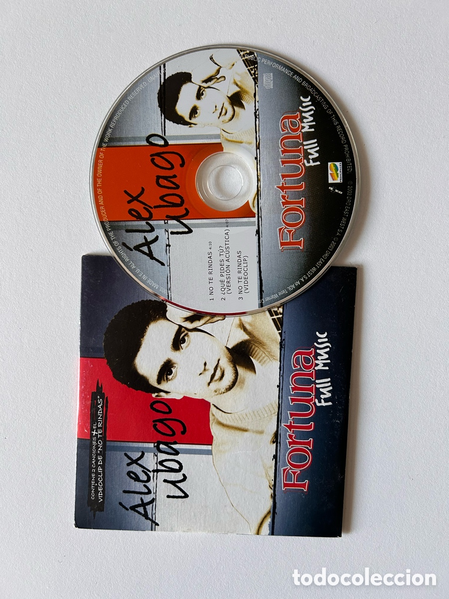 CDs de m&uacute;sica: CD single de &Aacute;lex Ubago. 2003