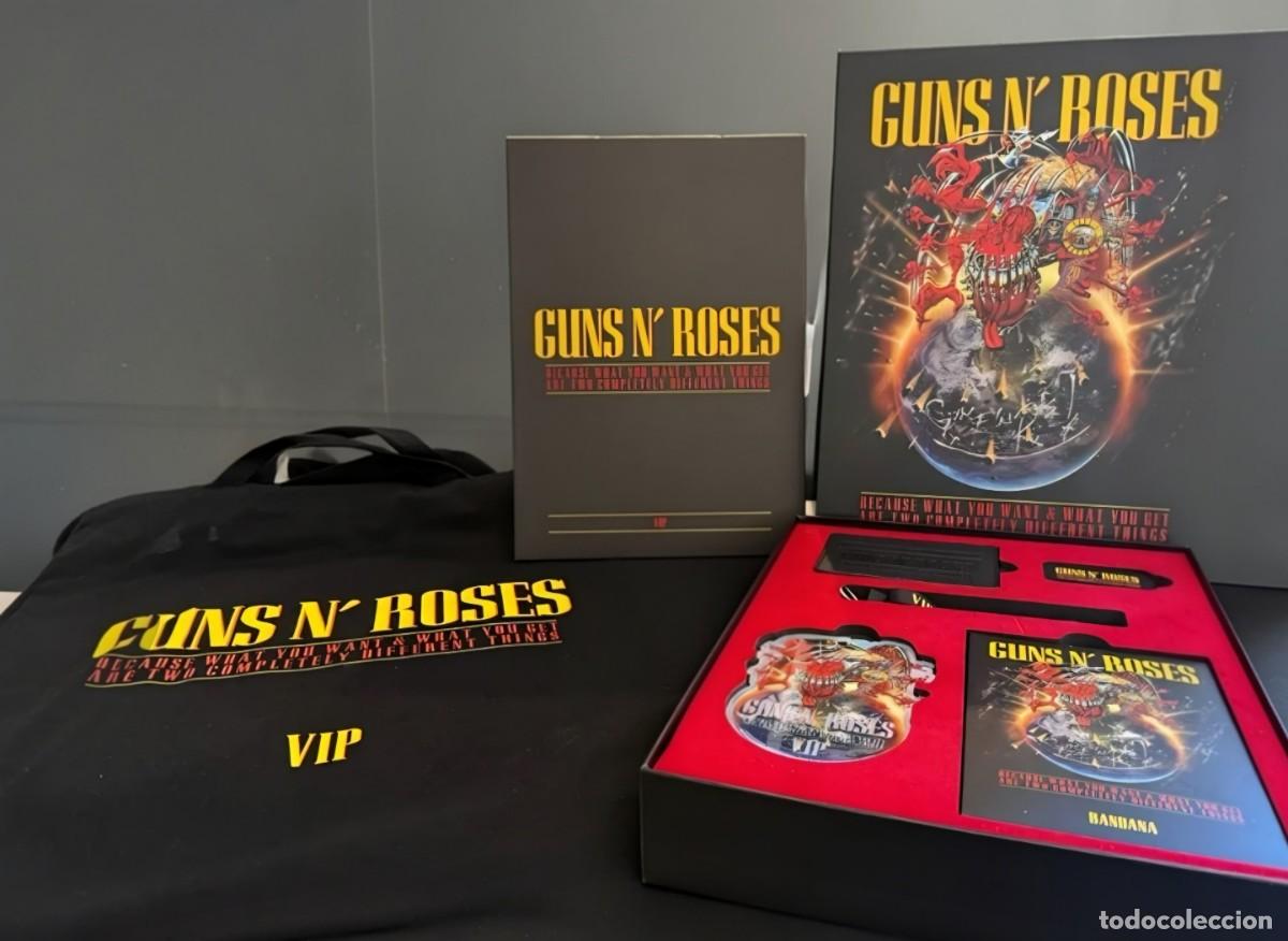 CDs de m&uacute;sica: GUNS'N'ROSES VIP Kit Tour Barcelona 2025 *COMO NUEVO* Motley Crue-L.a Guns-Iron Maiden-Metallica