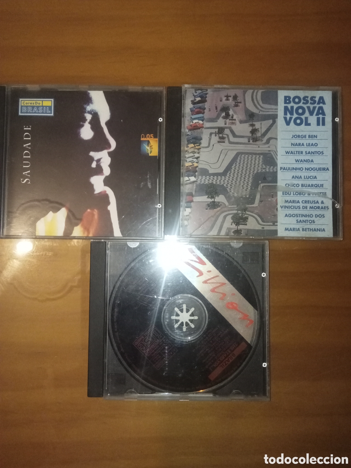 CDs de m&uacute;sica: Lote 3 CDs m&uacute;sica brasile&ntilde;a