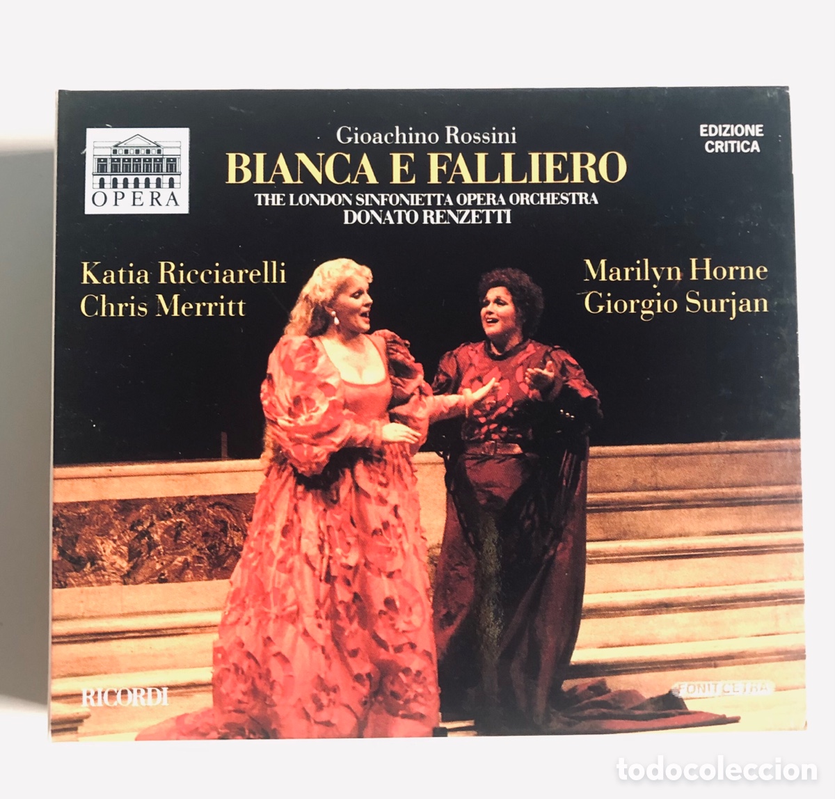 CDs de m&uacute;sica: CDs Rossini - Bianca e Falliero - London Sinfonietta Opera Orchestra, Renzetti - Ricordi Fonit Cetra