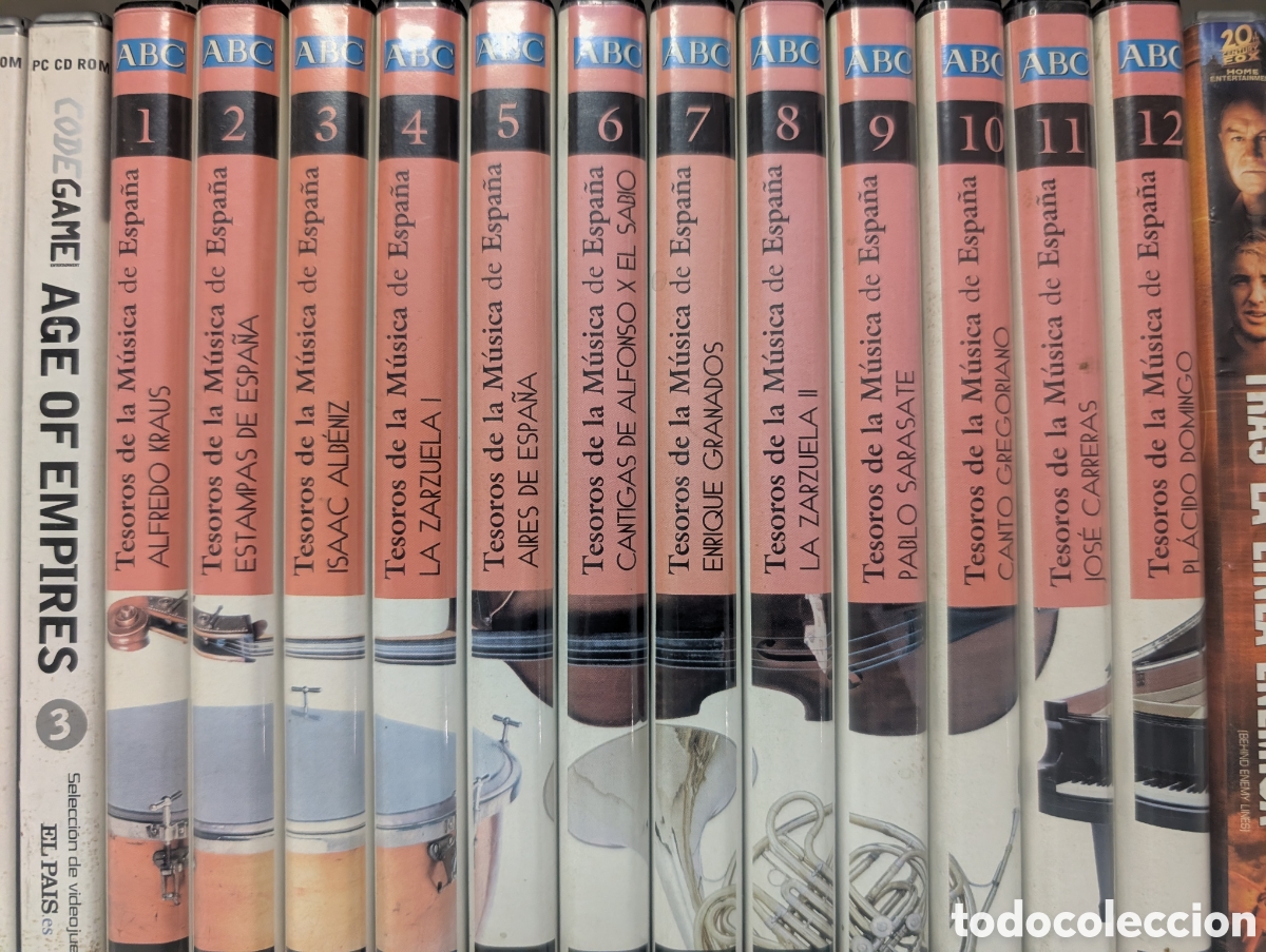 CDs de m&uacute;sica: Tesoros de la m&uacute;sica de Espa&ntilde;a ABC 12 CDs