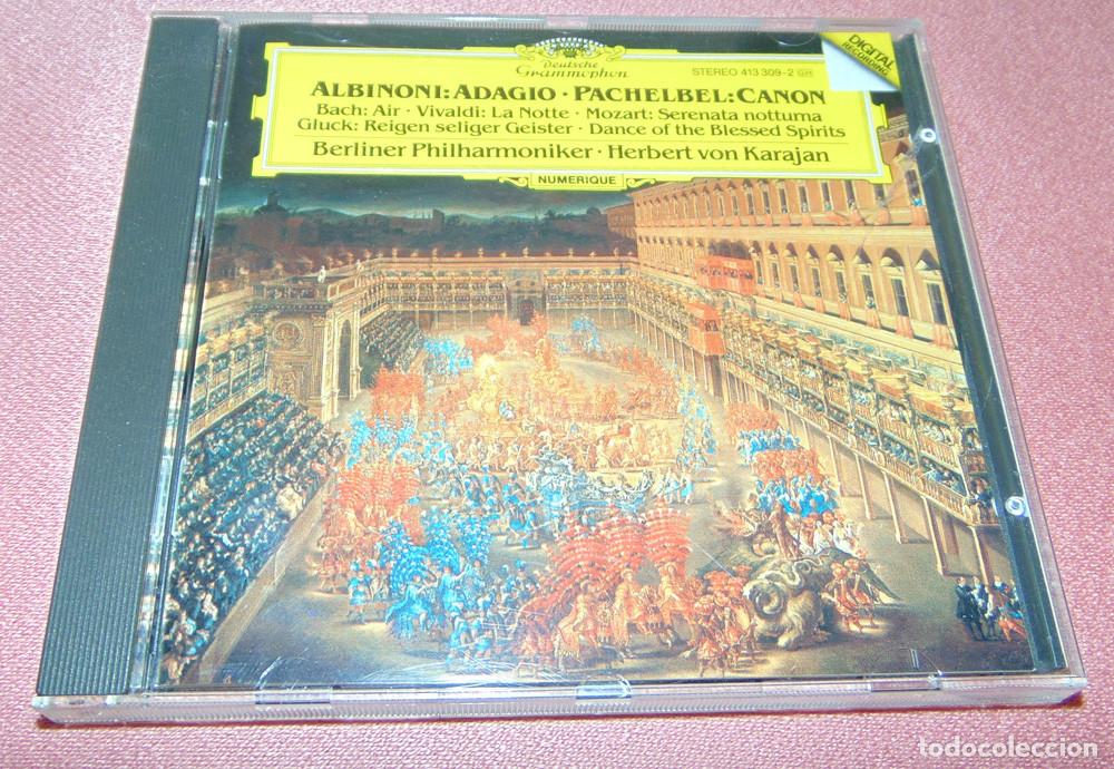 CDs de m&uacute;sica: ALBINONI - MOZART - BACH - GLUCK - VIVALDI - PACHELBEL - HERBERT VON KARAJAN - CD ALBUM GERMANY