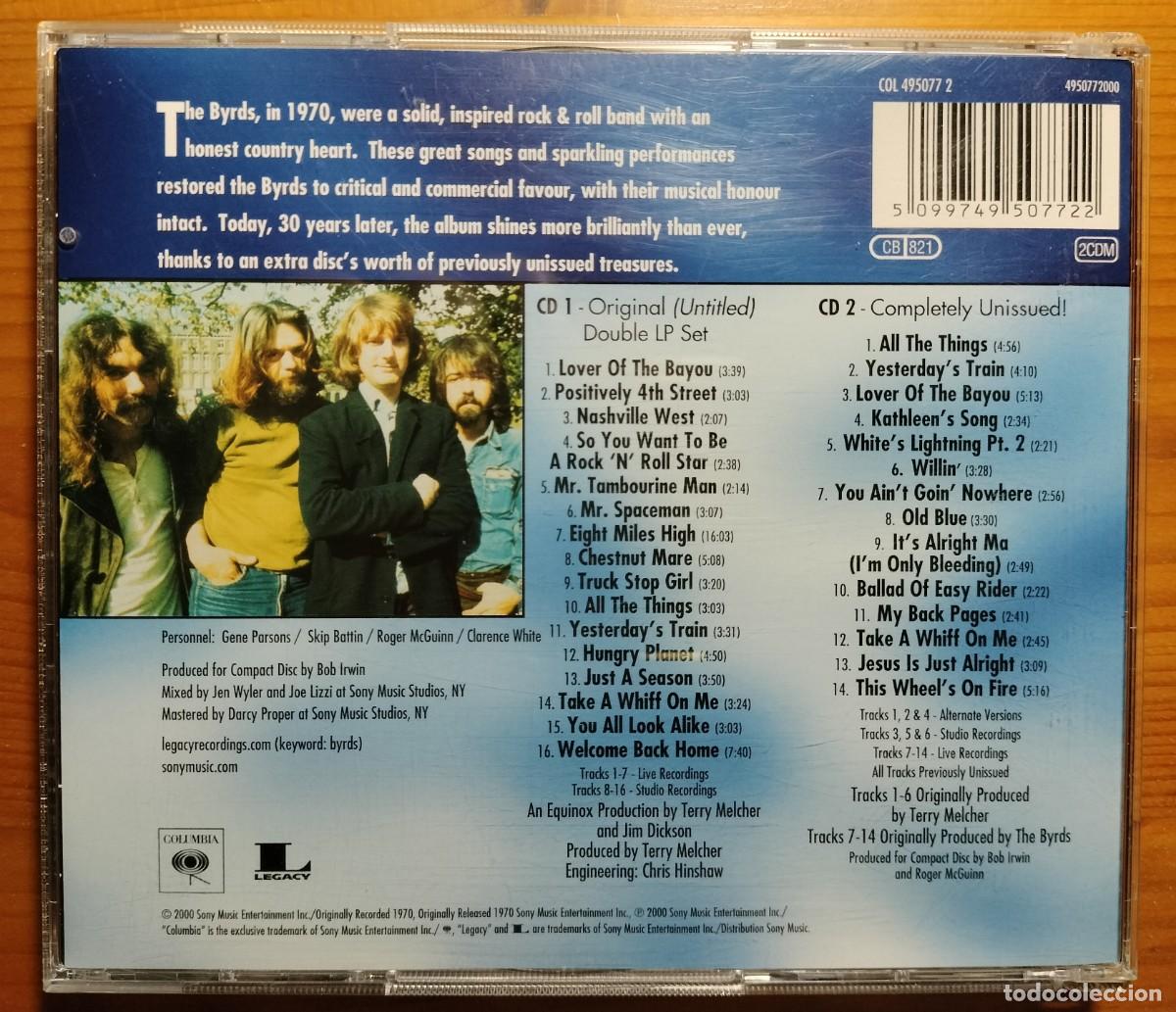 CDs de m&uacute;sica: The Byrds - (Untitled) / Unissued (2 CD) - Foto 2