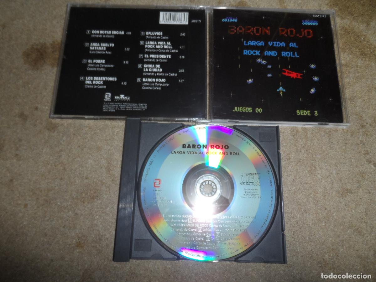 CDs de m&uacute;sica: Baron Rojo &ndash; Larga Vida Al Rock And Roll