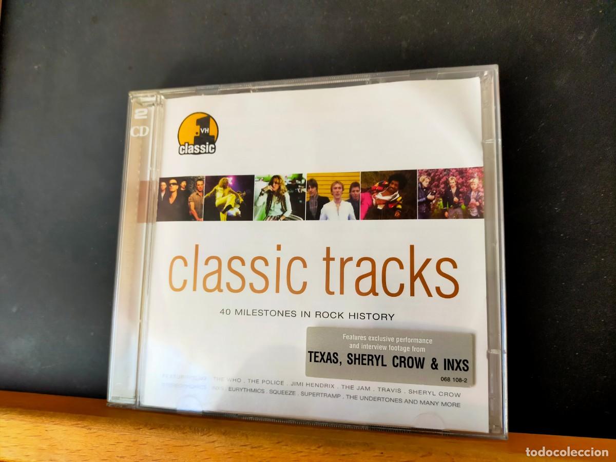 CDs de m&uacute;sica: CLASSIC TRACKS. 40 MILESTONES IN ROCK HISTORY. DOBLE CD. UNIVERSAL - VH1. 40 TEMAZOS. 2002