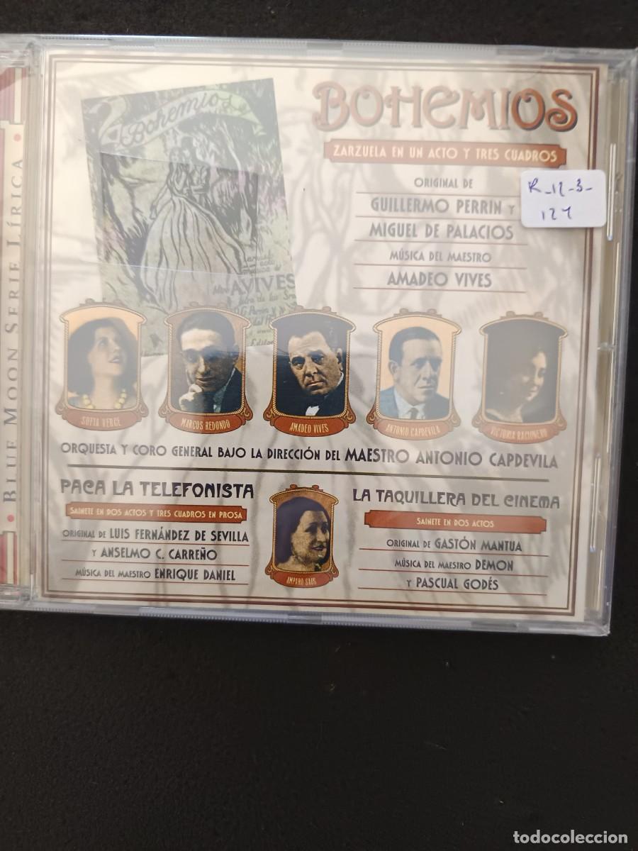 CDs de m&uacute;sica: BOHEMIOS / PACA LA TELEFONISTA / LA TAQUILLERA DEL CINEMA