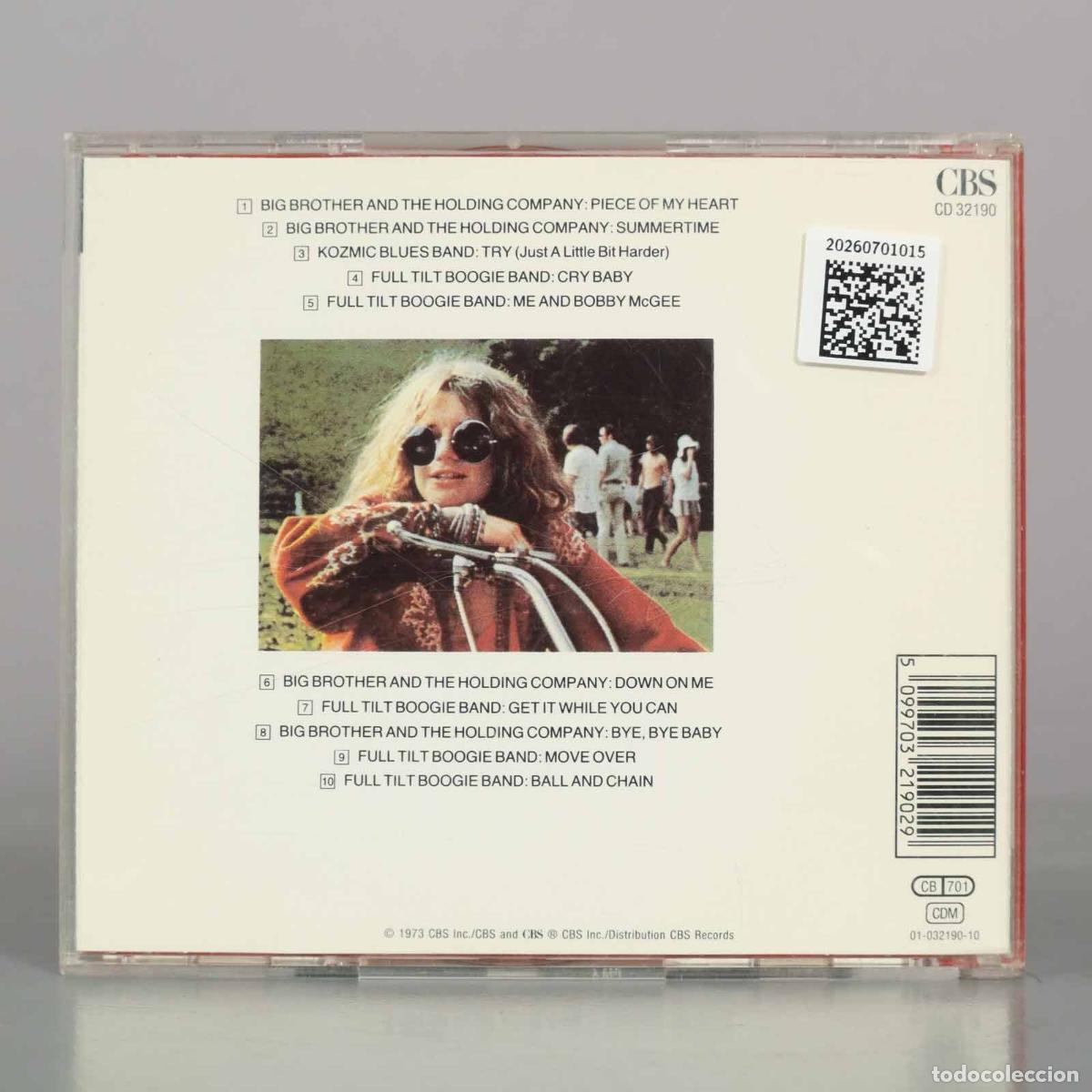CDs de m&uacute;sica: CD. Janis Joplin&acute;s Greatest Hits - Foto 2