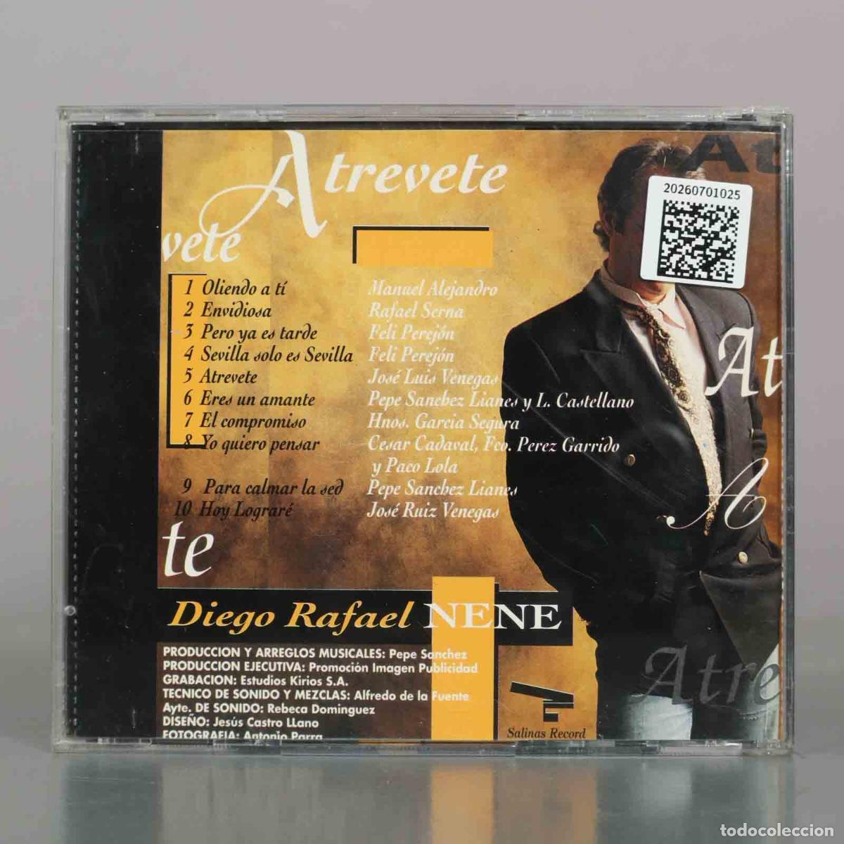 CDs de m&uacute;sica: CD. Atr&eacute;vete - Diego Rafael Nene - Foto 2