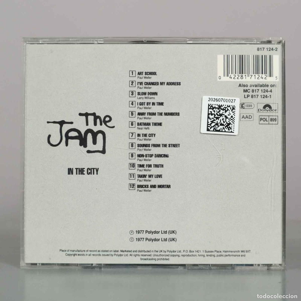 CDs de m&uacute;sica: CD. The Jam - In The City - Foto 2